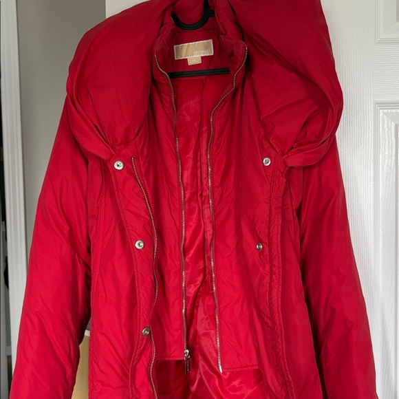 Michael Kors Red Puffer Jacket - Picture 5 of 7